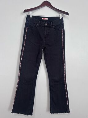 Johnny Was The Cropped Baby Boot embroidered Black Wash 25